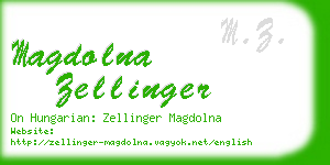 magdolna zellinger business card